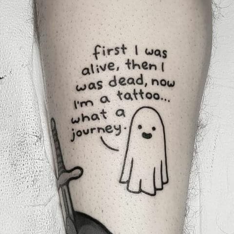 Ghost Tattoos Showing An Entire Journey