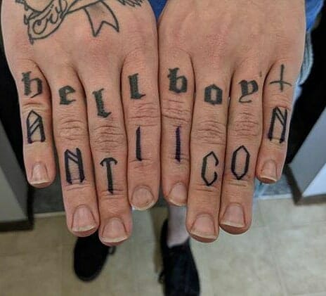 Ghostemane Album Name Finger Tattoo