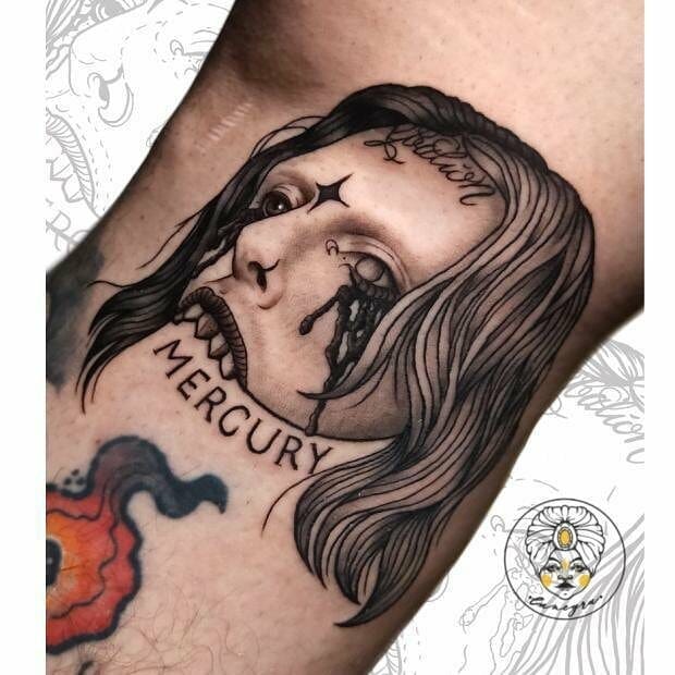 Ghostemane Gothic Tattoo