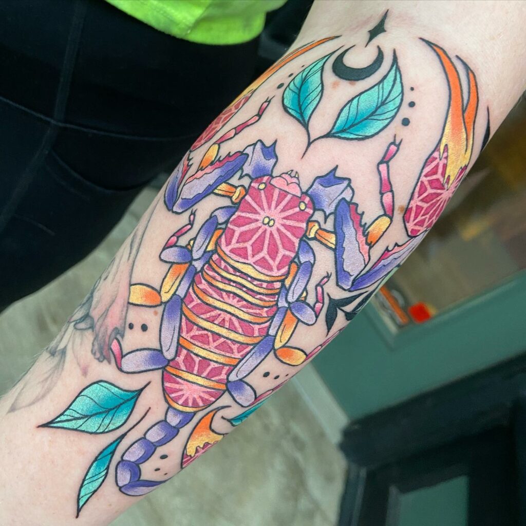 Girly Cute Scorpion Tattoo