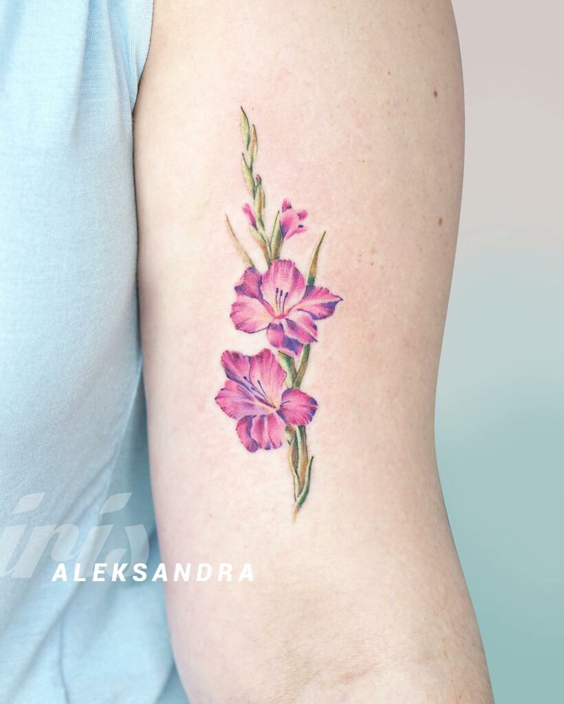 Gladiolus August Birth Flower Tattoos ideas