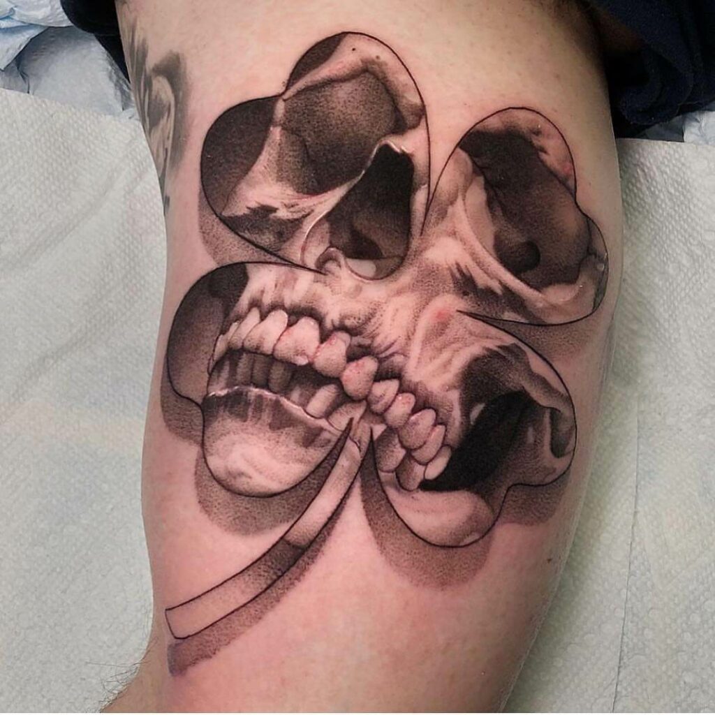 Good Luck Skull Tattoo