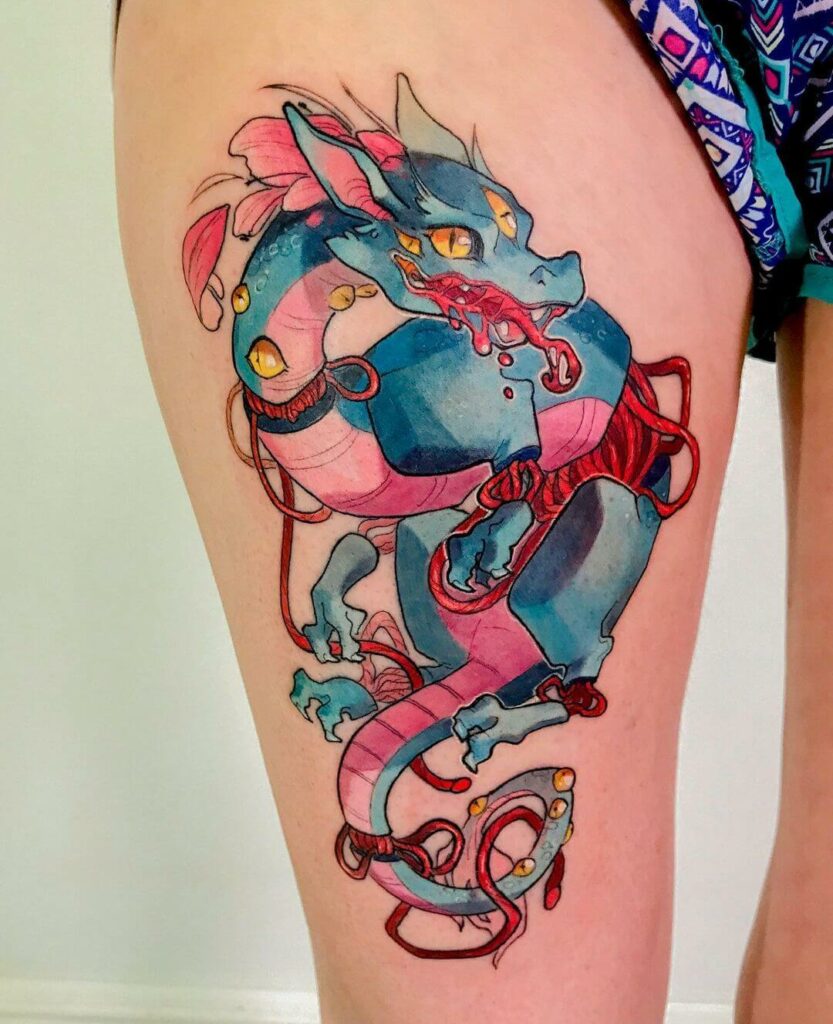 Gore Dragon Tattoo