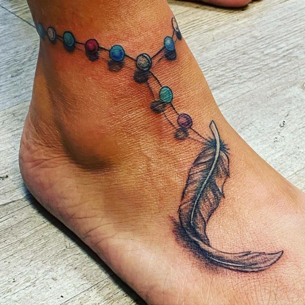 Beautiful Ankle Bracelet Tattoos for Women | TattooAdore