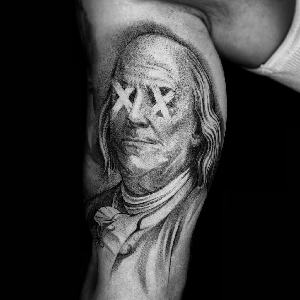 Benjamin Franklin tattoo by Mashkow Tattoo  Post 30947