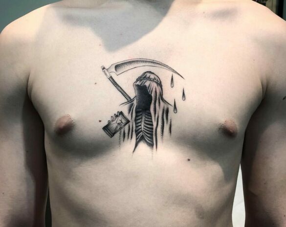 11+ Grim Reaper Chest Tattoo Ideas That Will Blow Your Mind!