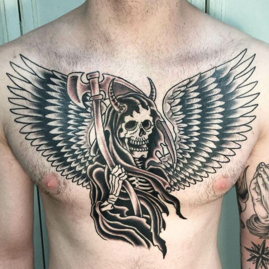 Grim Reaper Traditional Tattoos Flash