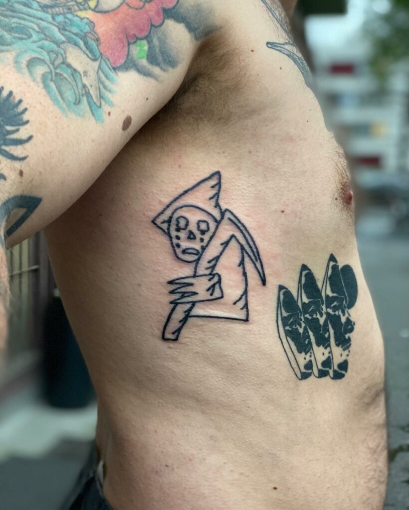 Grim Reaper Ugly Tattoos