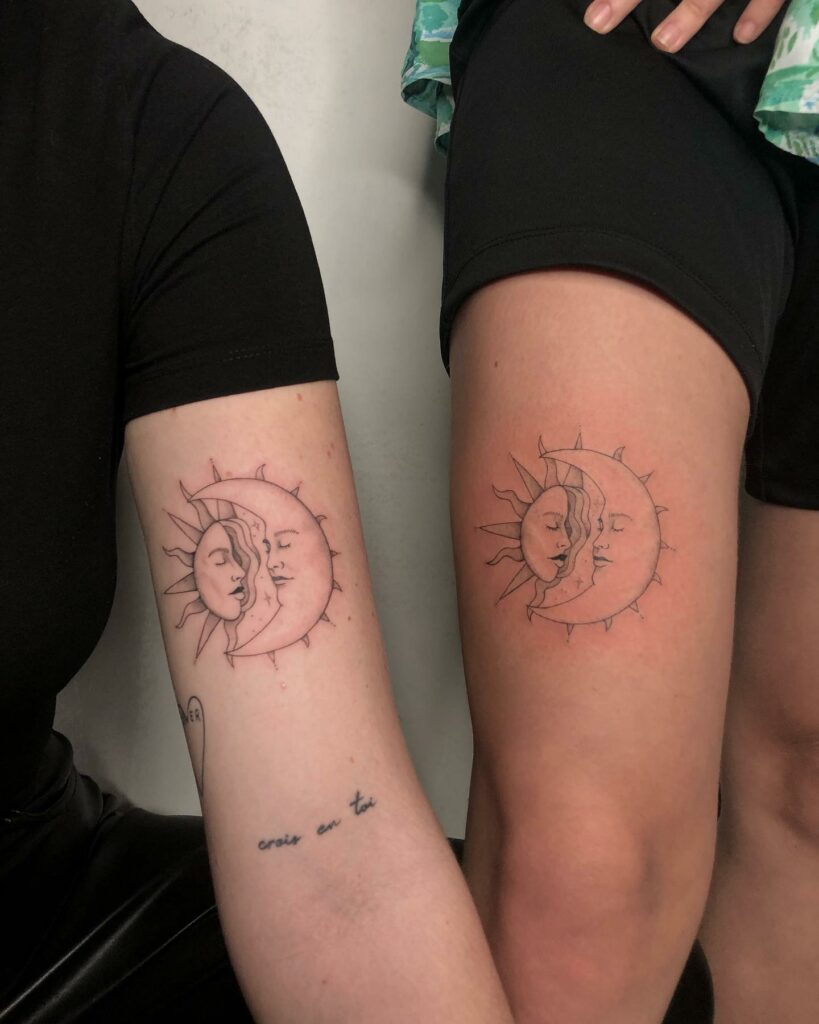 Half Moon Tattoos  Zodiac and Astrology Tattoos