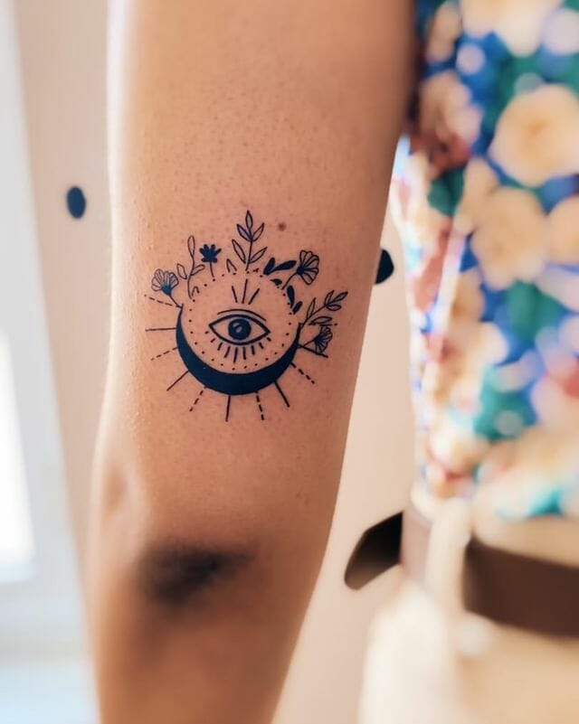 Sun moon and eye by İLHAN BİLİR  Tattoogridnet