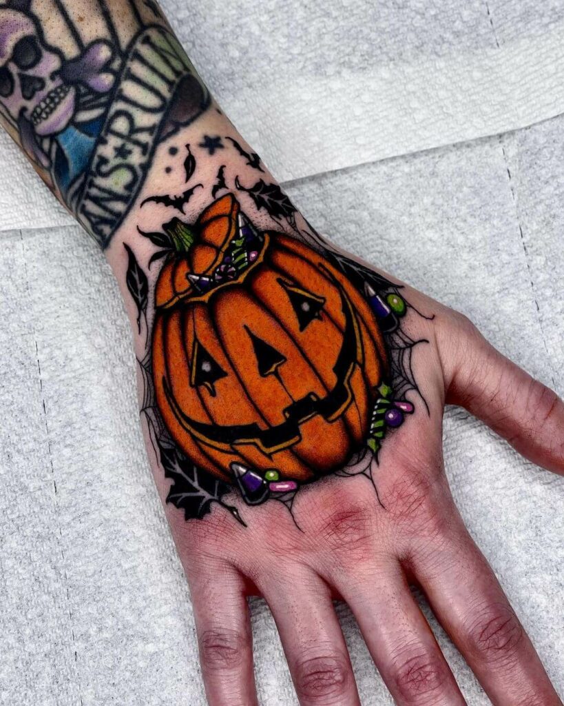 11+ Halloween Pumpkin Tattoo Ideas That Will Blow Your Mind! - alexie