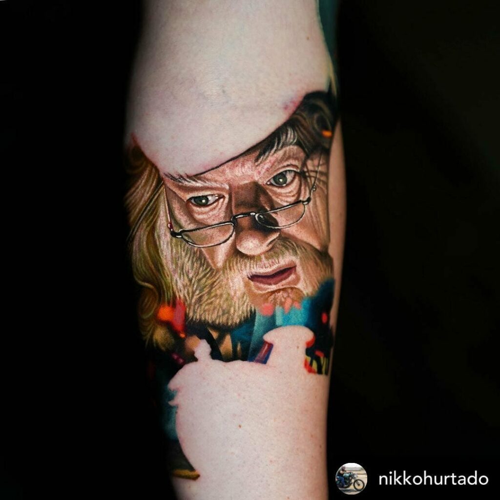 'Harry Potter' Movie Scene Dumbledore Tattoo
