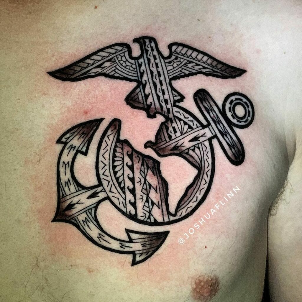 Navy Symbolic Chest Tattoo  Veteran Ink
