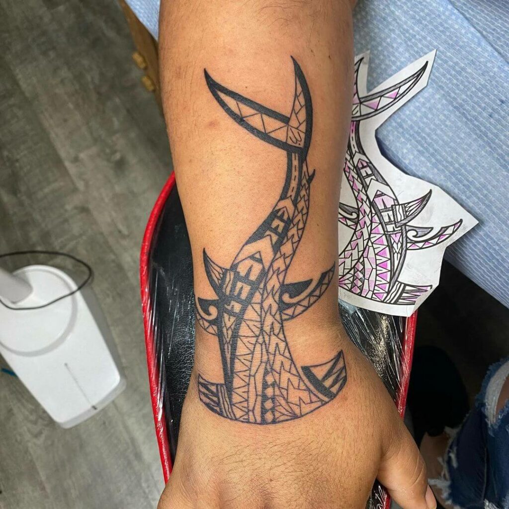 Hawaiian Tribal Shark Tattoo