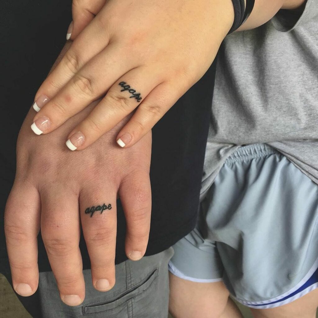Highest Form Of Love Wedding Ring Tattoo