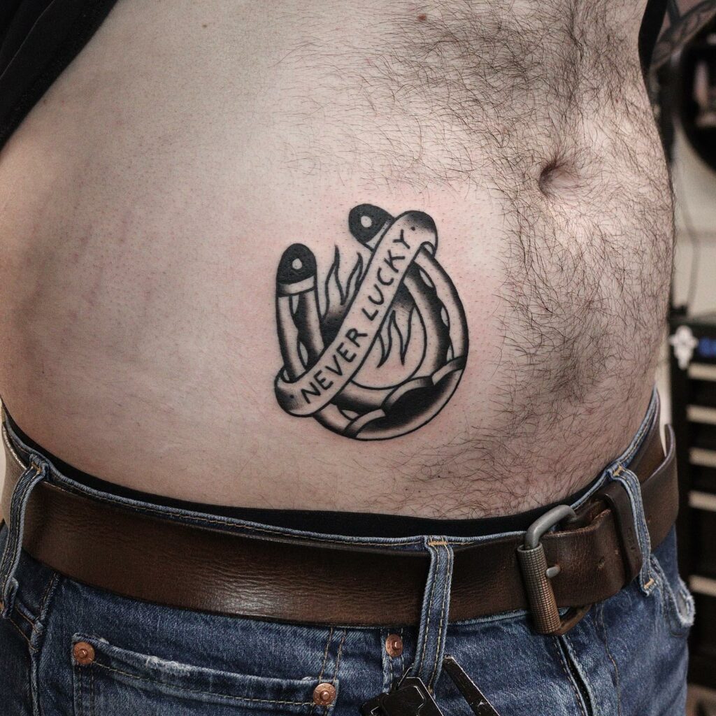 Horse Shoe Magnet Tattoo