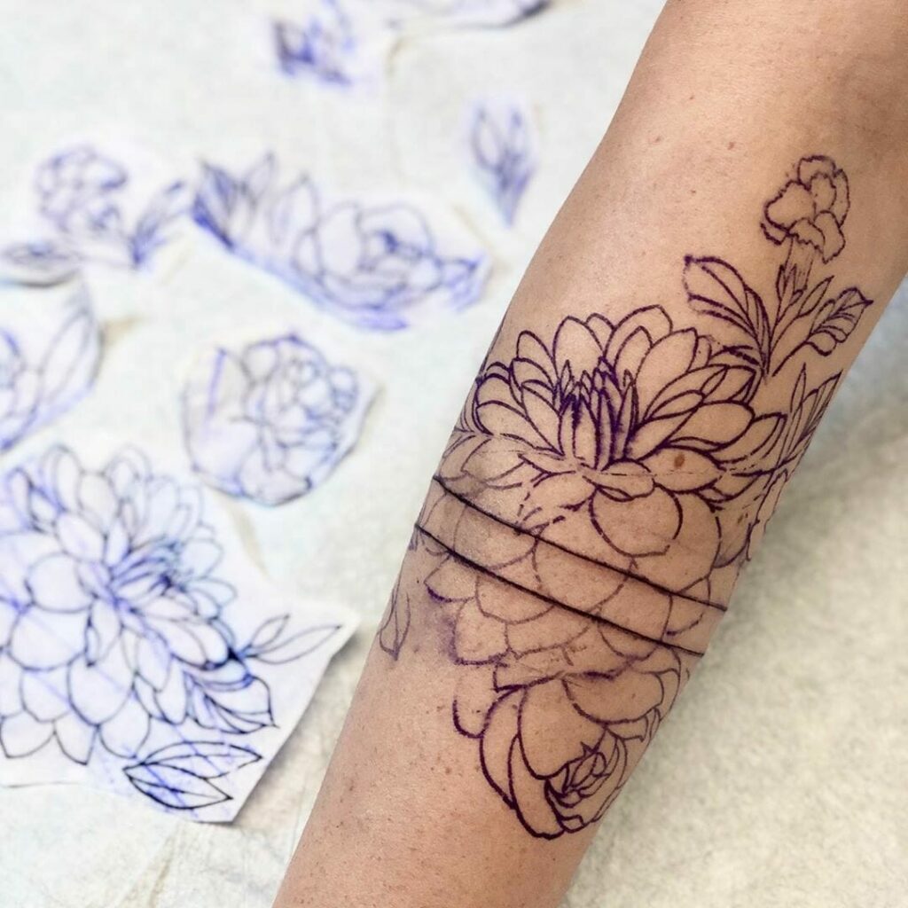 How To Make Stencils For Tattoos Floral