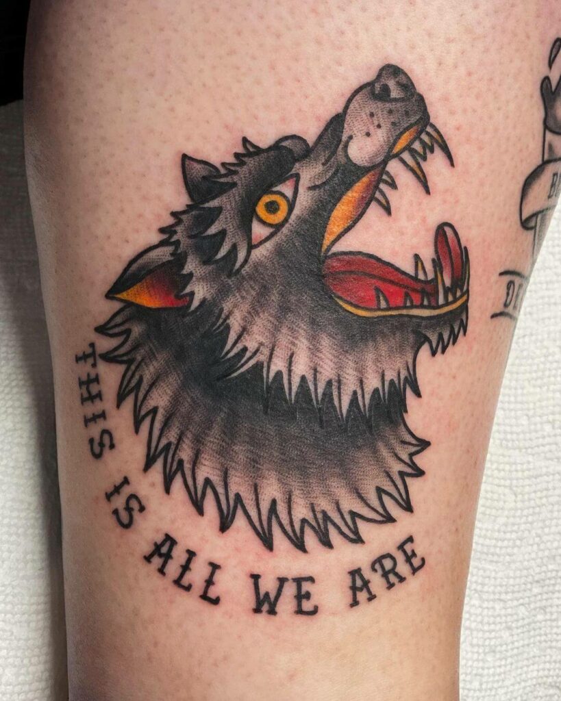 Howling Wolf Tattoo