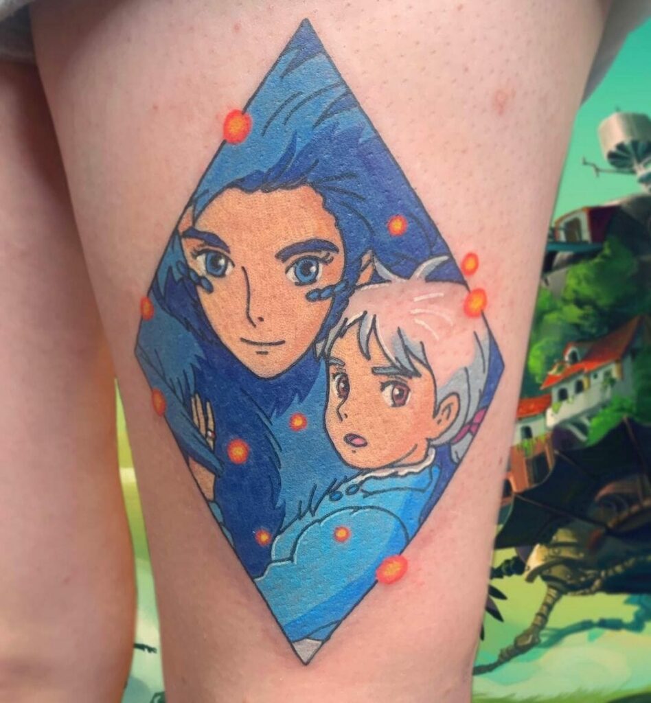 Howl's Moving Castle  Color Tattoo