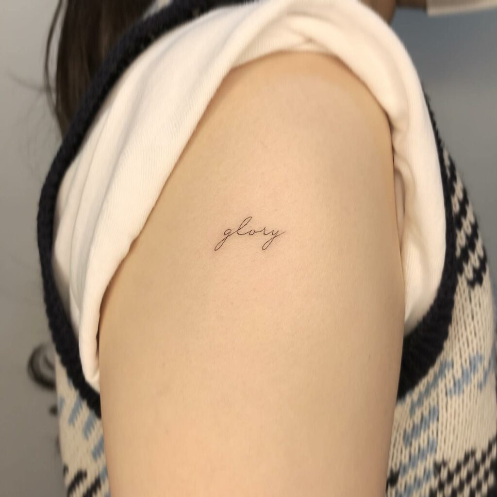 Ideas For Word-Based Minimal Tattoo Placement