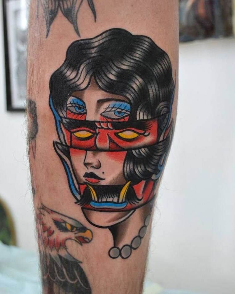 Illusory Traditional Tattoo Flash