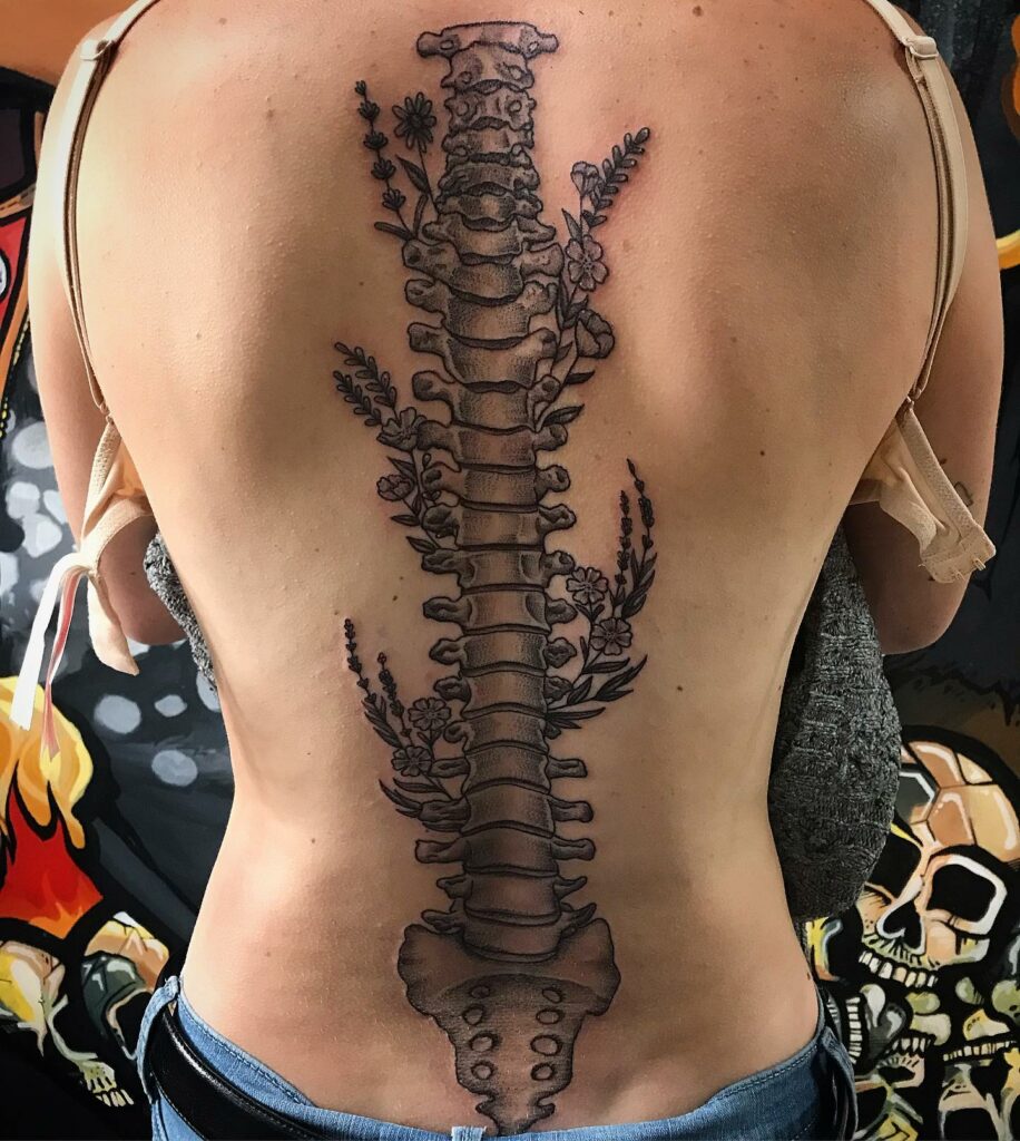 64 Cool and Contemporary Spine Tattoos Ideas