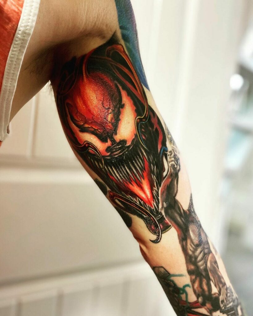 Carnage Symbiote Tattoo