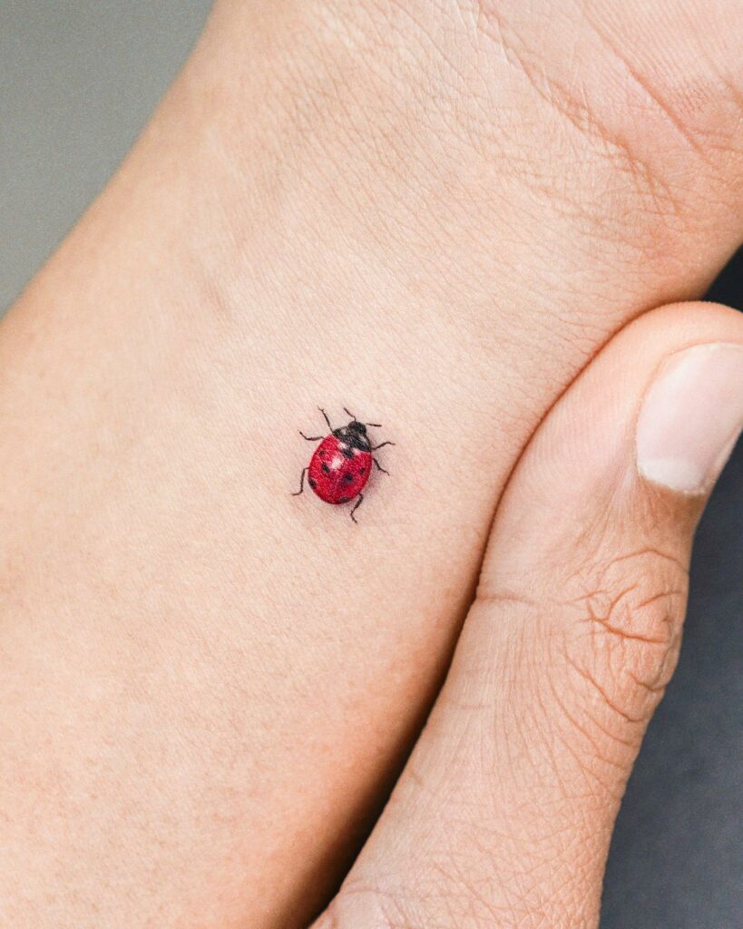 Italian Ladybug Luck Tattoo