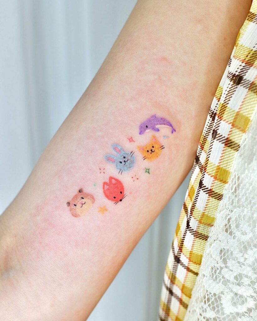 Kawaii Animal Tattoos