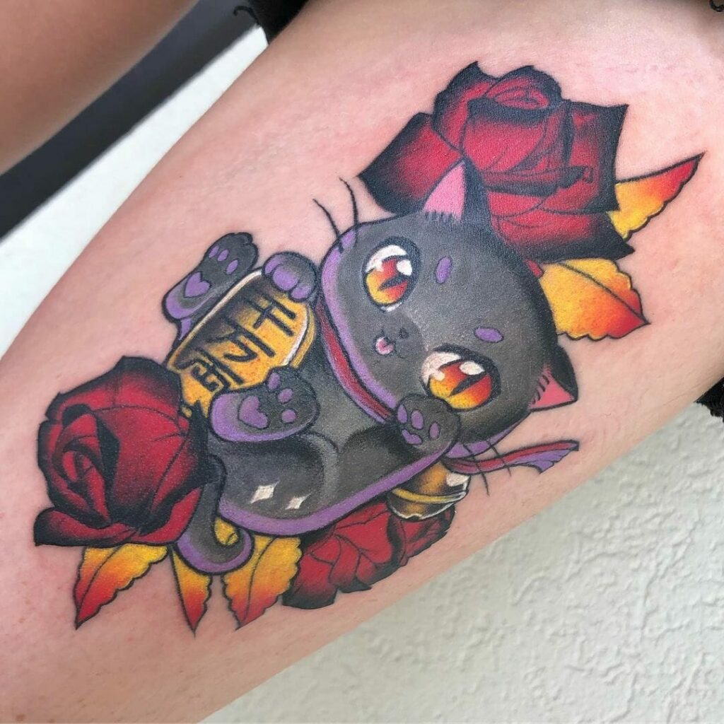 Kawaii Cat Tattoo Ideas