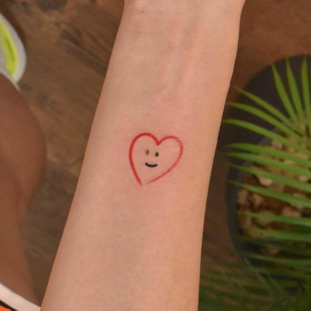 Kawaii Heart Tattoo Ideas