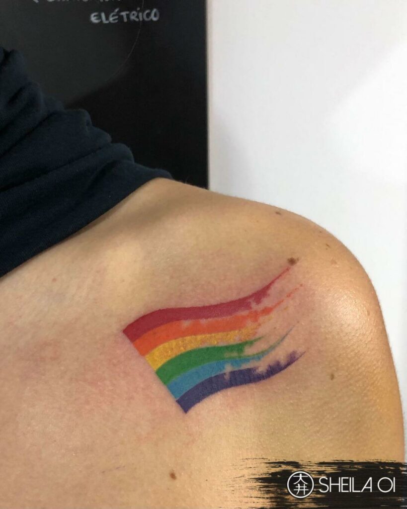 LGBT Pride Flag Tattoo