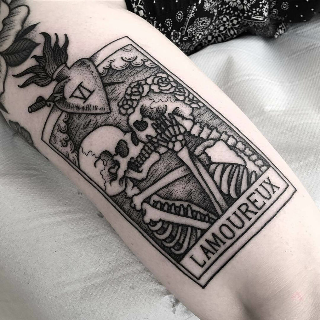 44 Lovers Tarot Card Tattoo Ideas for 2024