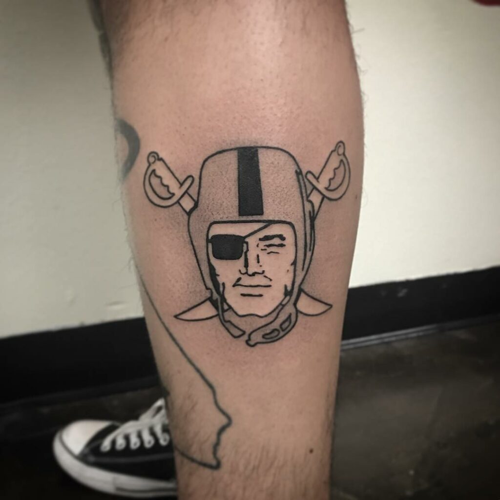 Once again jhtattoo killed it with this tattoo  Whos ready for  football season  Raider Nation raise your hands  Instagram