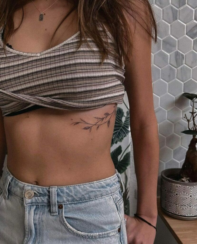 Leaf Rib Tattoo