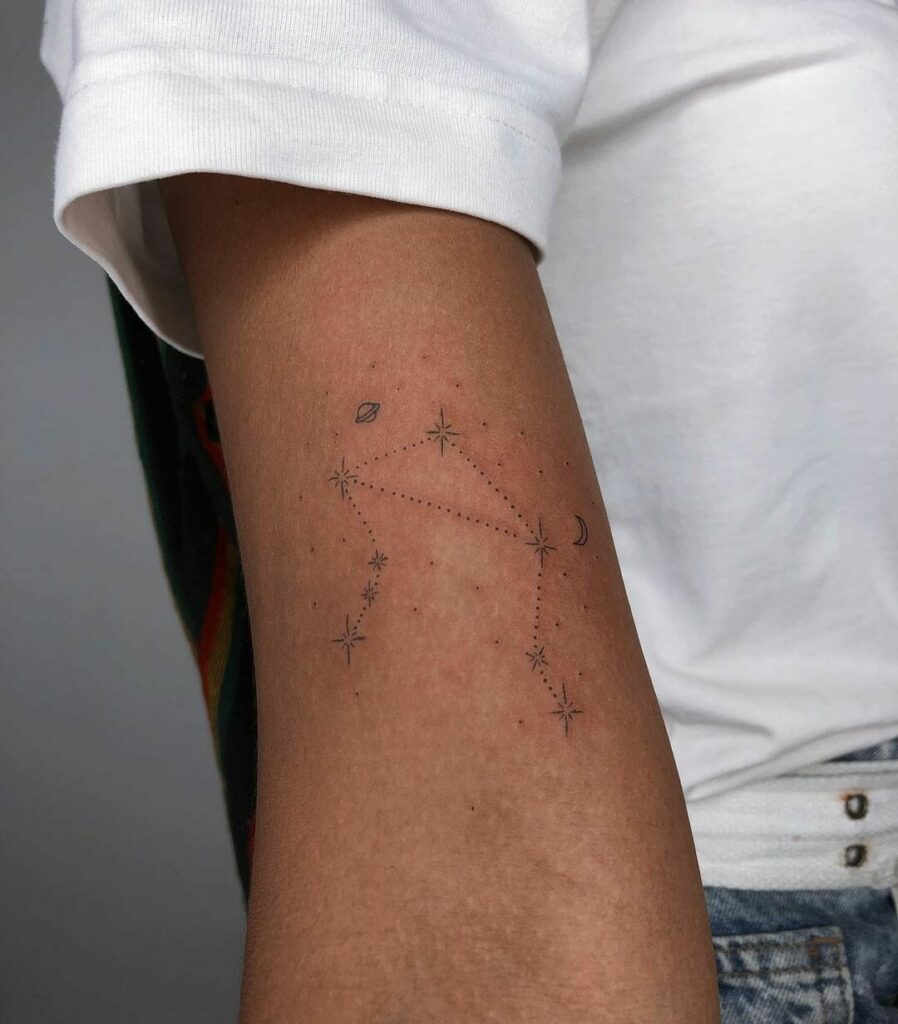 30 Best Libra Constellation Tattoo with Meaning and Ideas  Body Art Guru