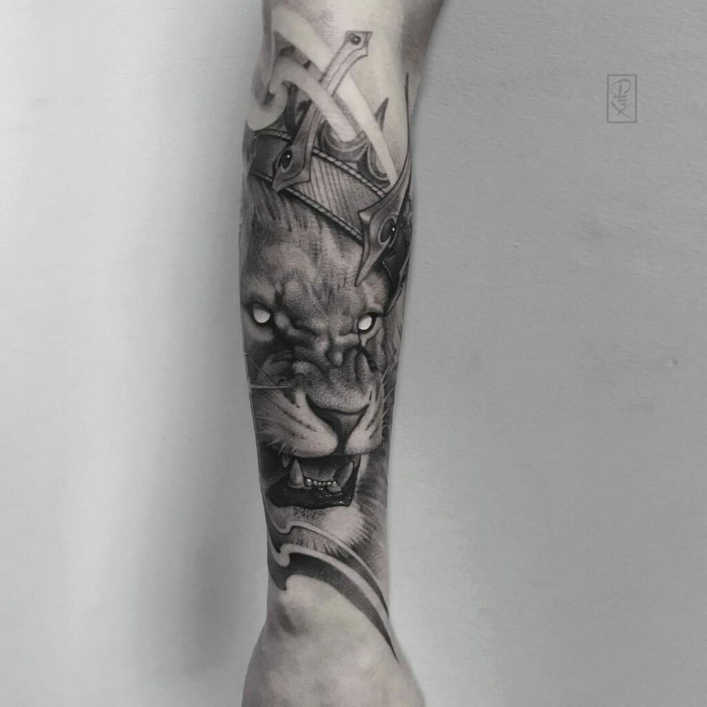 Lion Sleeve Tattoo