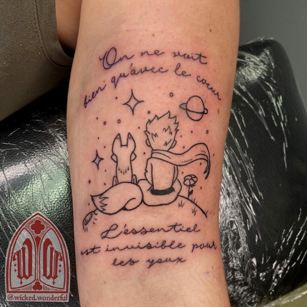 Little Prince Illustrative Tattoo