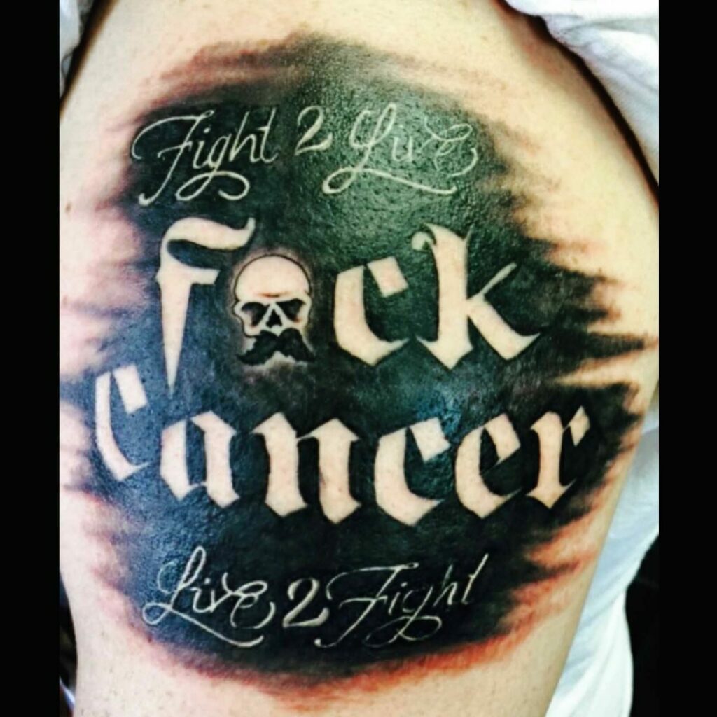 Live To Fight Fuck Cancer Tattoo
