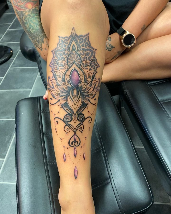 Lotus Chandelier Tattoo