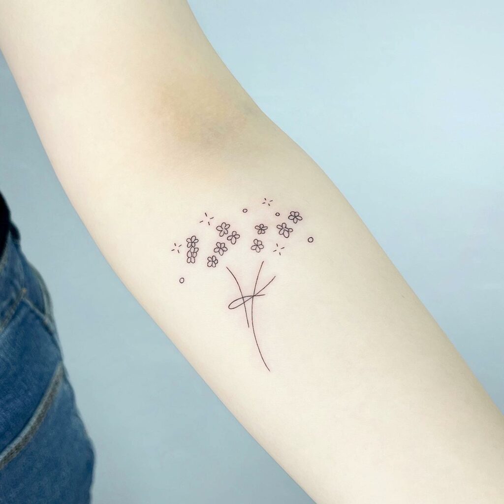 Lovely Birth Flower Tattoos