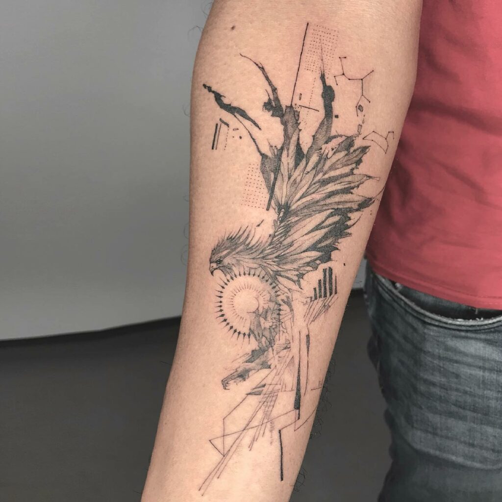 Male Rebirth Phoenix Tattoo