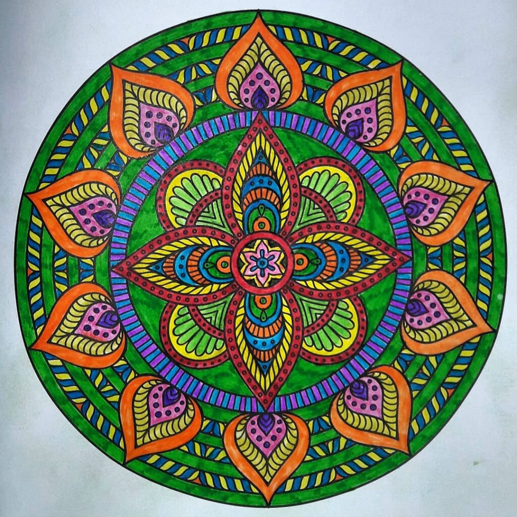 Mandala Coloring Page Tattoo