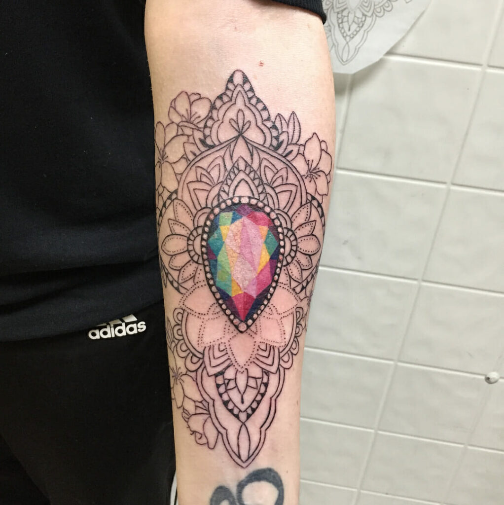 11+ Mandala Gem Tattoo Ideas That Will Blow Your Mind! alexie