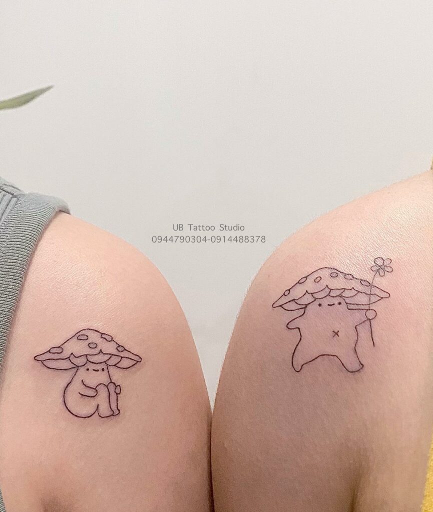 Share more than 72 cute mushroom tattoo  thtantai2