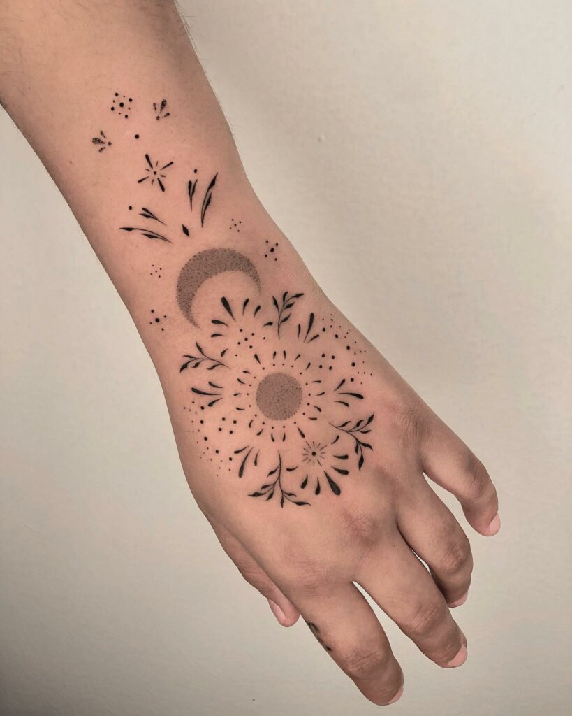 Sun moon stars ocean tattoo tattooTikTok Search