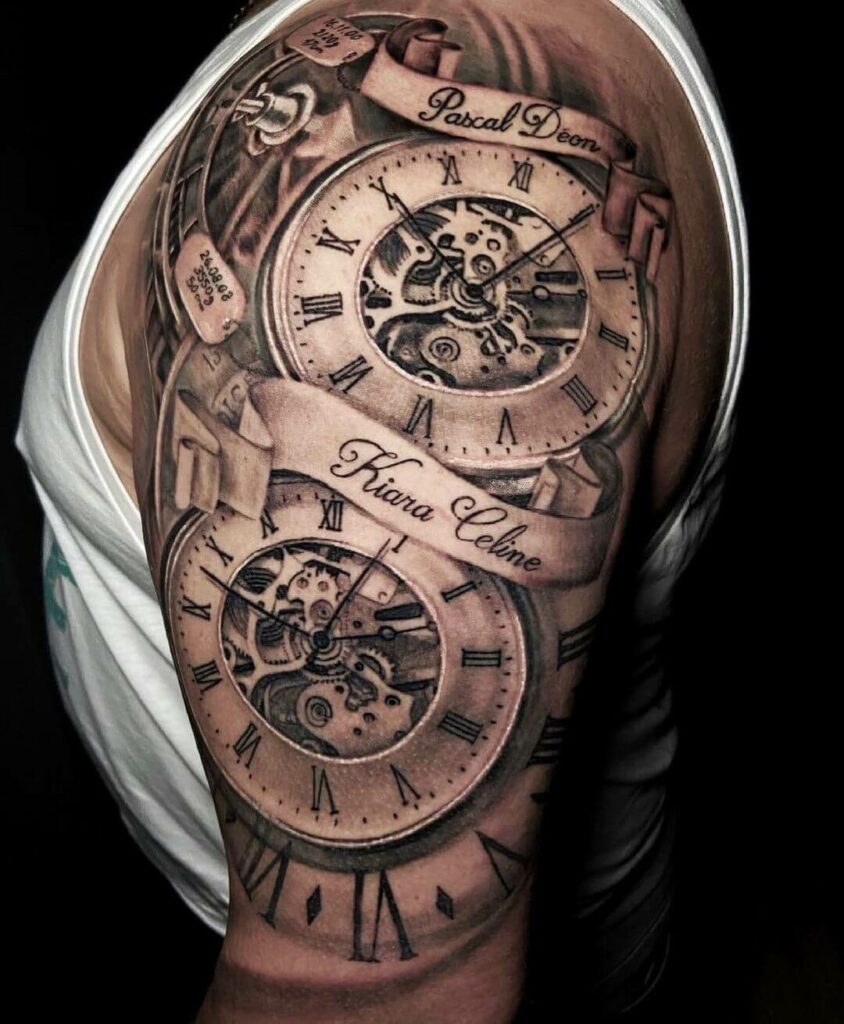 Top 80 MindBlowing Clock Tattoos 2021 Inspiration Guide