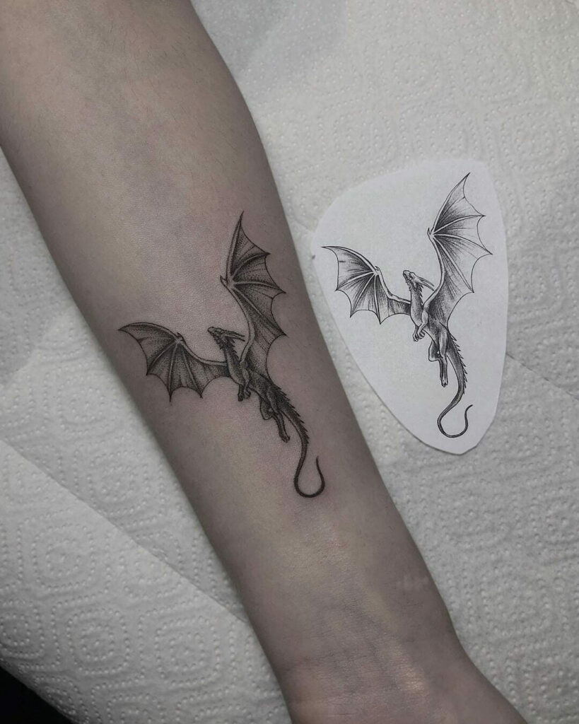 Medieval Dragons Tattoo