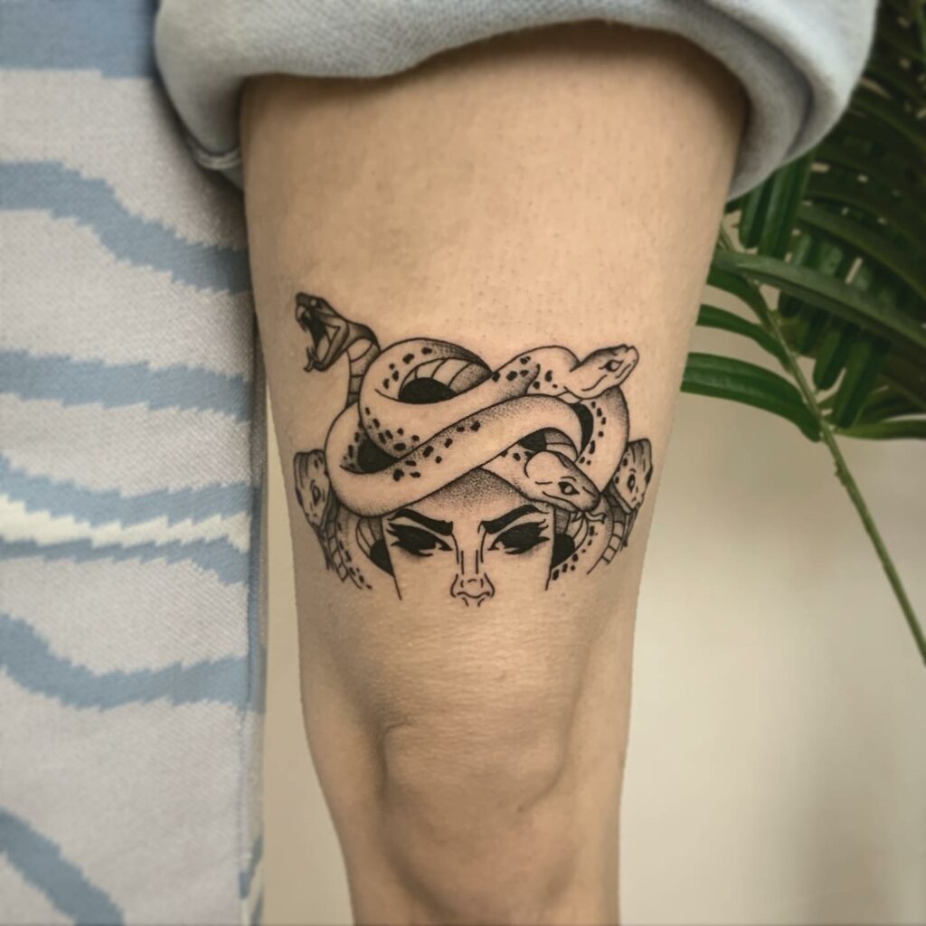 Tattoo uploaded by Katherine  Black rose coverup above knee  Tattoodo