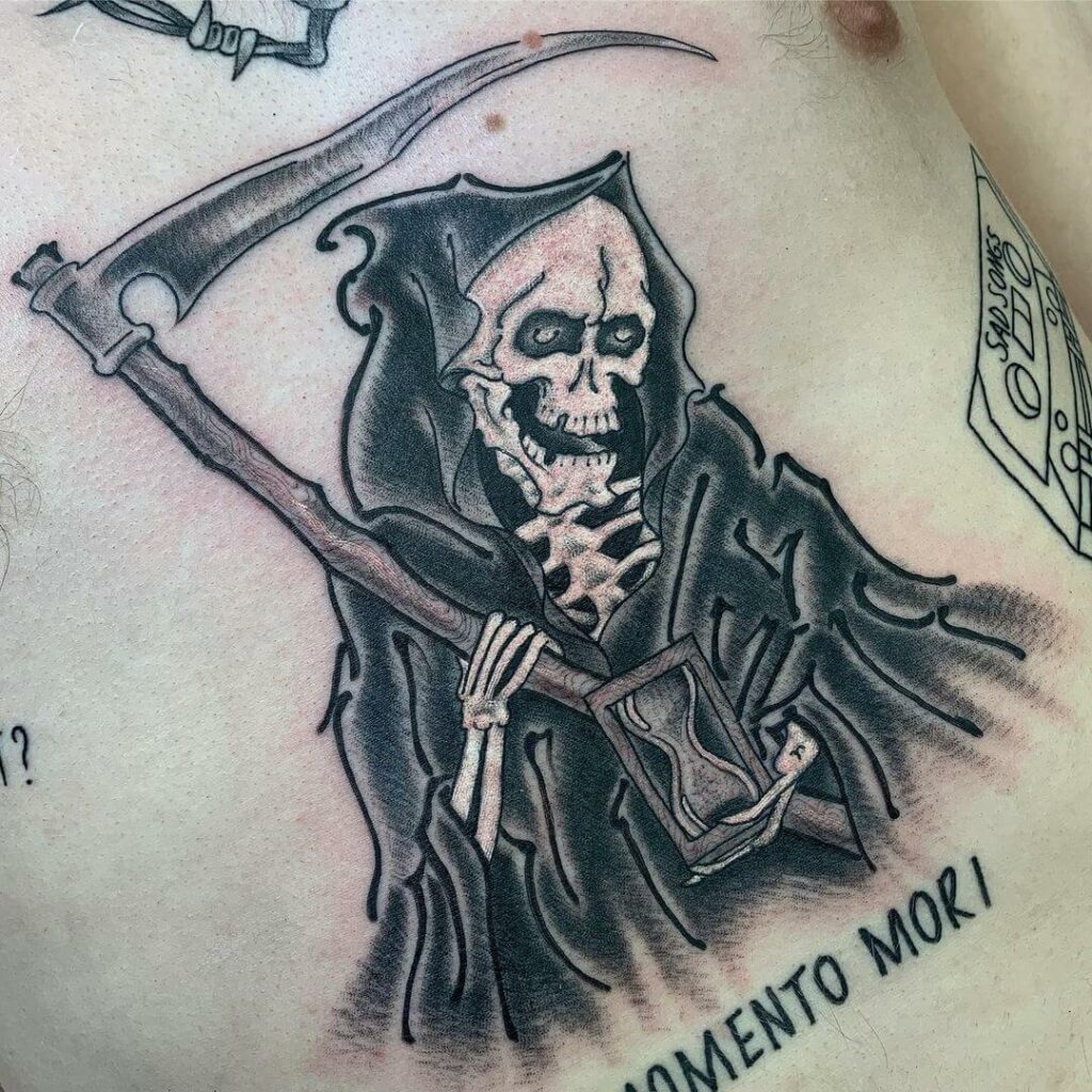 Memento Mori - Traditional Grim Reaper Tattoo